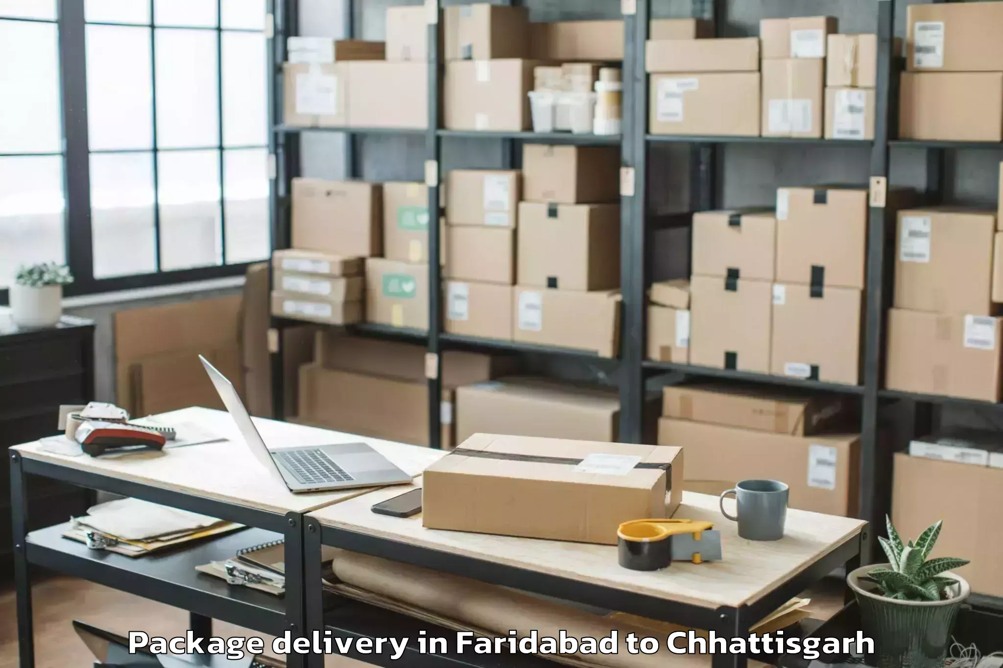 Book Faridabad to Gandai Package Delivery Online